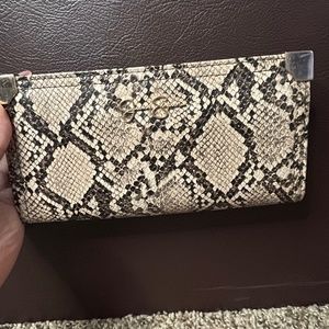 Jessica Simpson snake print clutch/wallet